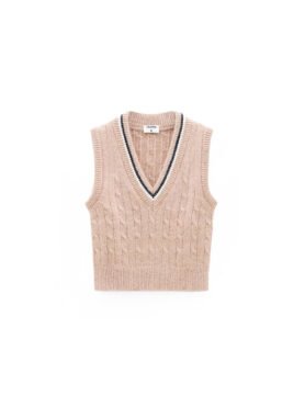 Lailezou Women's V Neck Knit Sweater Vest